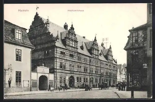 AK Hameln a. W., Blick zum Hochzeitshaus