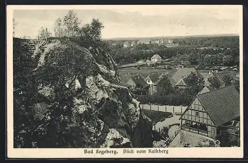 AK Bad Segeberg, Blick vom Kalkberg auf den Ort