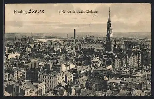 AK Hamburg-Neustadt, Blick vom Michaelis-Kirchturm