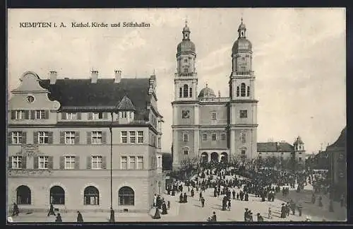 AK Kempten i. A., Kath. Kirche und Stiftshallen