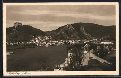 AK Riedenburg / Altmühltal, Ortsansicht von Osten aus der Vogelschau