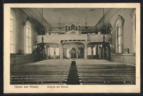 AK Niesky, Kirche, Orgel-Empore