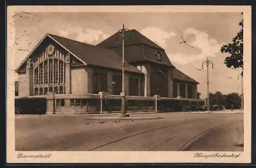 AK Darmstadt, am Hauptbahnhof