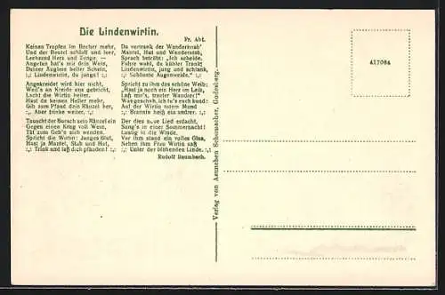 AK Godesberg, Aennchen Heim und die Linden, Portrait Aennchen, Ewige Jugend