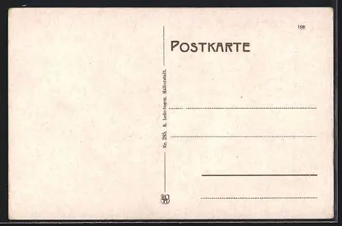 AK Goslar, Totalansicht mit Bergpanorama