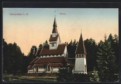 AK Hahnenklee i. H., Blick zur Kirche