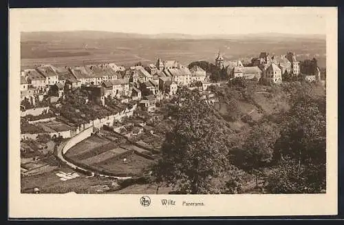 AK Wiltz, Panorama aus der Vogelschau