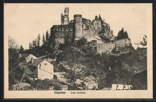 AK Vianden, Les ruines