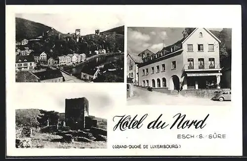 AK Esch-sur-Sure, Hotel du Nord, Vue partielle