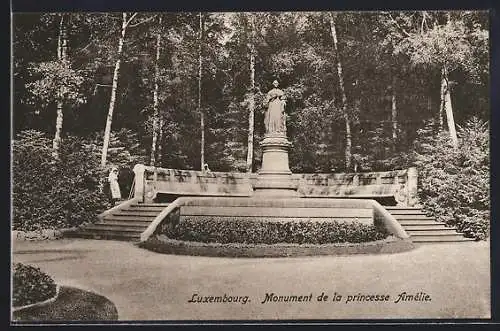 AK Luxembourg, Monument de la princesse Amélie