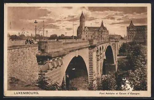 AK Luxembourg, Pont Adolphe et Caisse d`Espargne