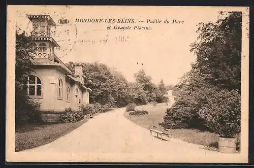 AK Mondorf-les-Bains, Partie du Parc et Grande Piscine