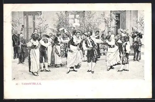 AK Tarantella, italienischer Volkstanz