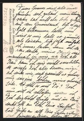 Foto-AK Lotte Herrlich: Portrait eines kleinen Babys