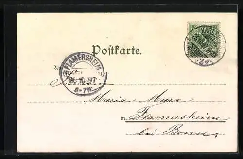 Künstler-AK K. Mutter: Gruss aus dem Schwarzwald, Gasthaus in ländlicher Idylle