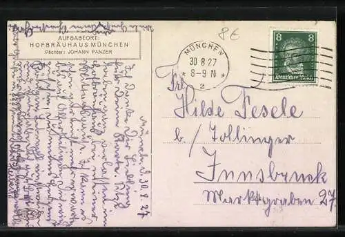 Künstler-AK Fritz Quidenus: Münchner Hofbräuhaus, Kneiphof mit flanierenden Gästen