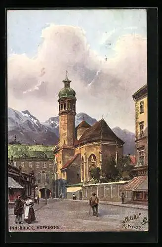 Künstler-AK Rudolf Preuss: Innsbruck, Hofkirche