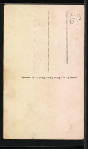 AK Sarajewo, Strassenpartie mit Holzverkäufer