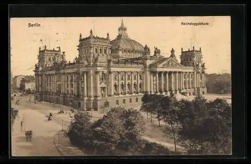 AK Berlin-Tiergarten, Reichstaggebäude