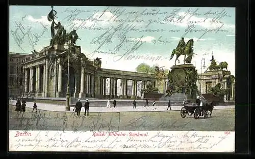 AK Berlin, Kaiser Wilhelm-Denkmal