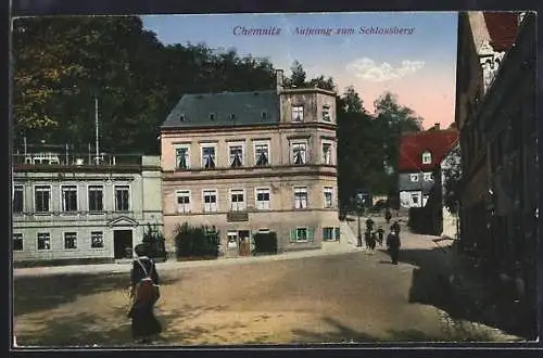 AK Chemnitz, Aufgang zum Schlossberg