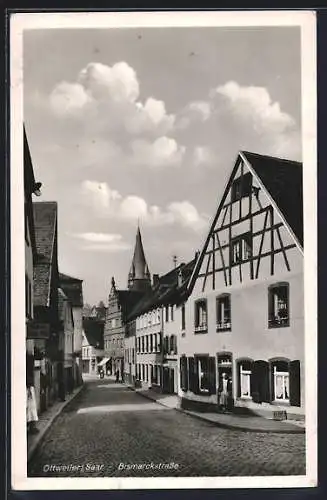 AK Ottweiler /Saar, Bäckerei Fritz Tag in der Bismarckstrasse