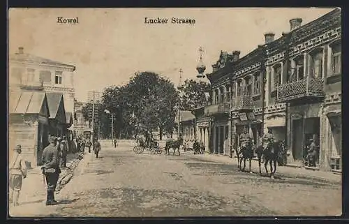 AK Kowel, Soldaten in der Lucker-Strasse