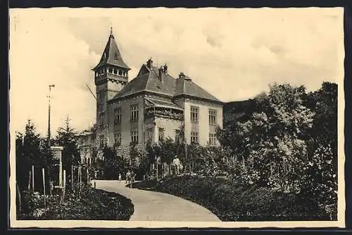 AK Berehovo, Blick auf herrschaftliches Haus