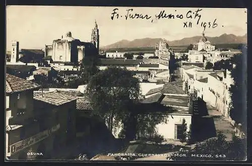 AK Cuernavaca /Mor., Panorama aus der Vogelschau