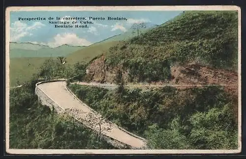 AK Puerto Boniato /Santiago de Cuba, Perspectiva de la carretera