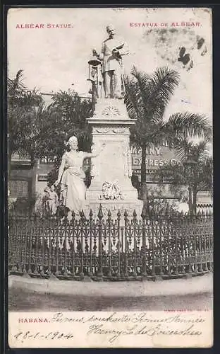 AK Habana, Albear Statue, Estatua de Albear