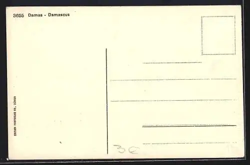 AK Damaskus, Teilansicht der Stadt