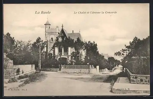 AK La Baule, Le Chalet et l`Avenue la Concorde