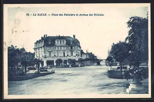 AK La Baule, Place des Palmiers et Avenue des Tilleuls