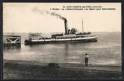 AK Saint-Brévin-les-Pins, Le Saint-Christophe au départ pour Saint-Nazaire