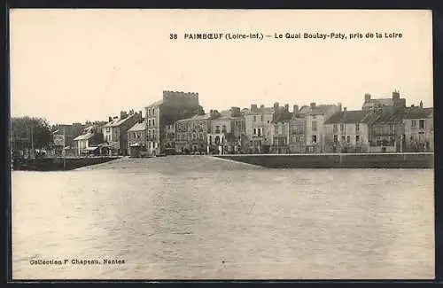 AK Paimbœuf, Le Quai Boulay-Paty, pris de la Loire