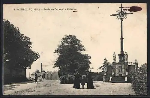 AK Paimboeuf, Route de Corsept, Calvaire