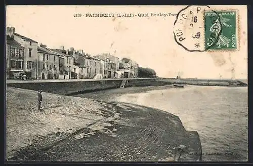 AK Paimbœuf, Quai Boulay-Paty et habitations le long de la rive