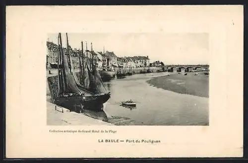 AK La Baule, Port du Pouliguen avec bateaux amarrés