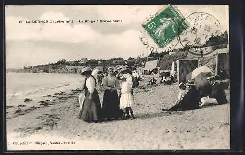 AK La Bernerie, La Plage à Marée haute