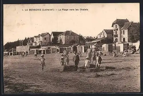 AK La Bernerie, La Plage vers les Chalets