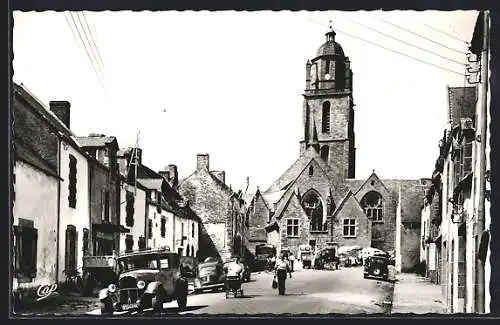 AK Batz-sur-Mer, L`Eglise et la Grand`Rue