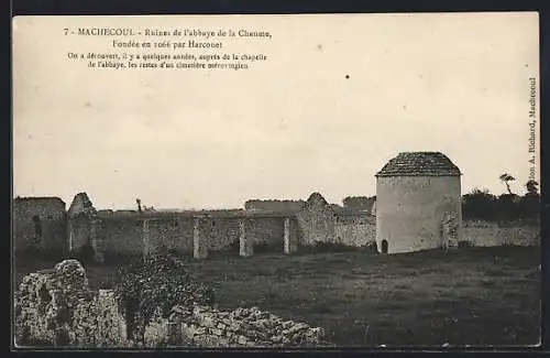 AK Machecoul, Ruines de l`abbaye de la Chaume fondée en 1066 par Harcouet