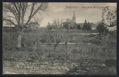 AK Mauves, Vue prise de la gare