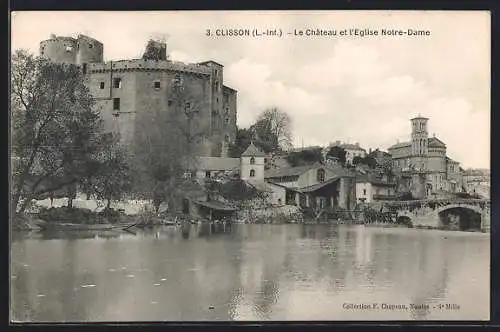 AK Clisson, Le Château et l`Église Notre-Dame