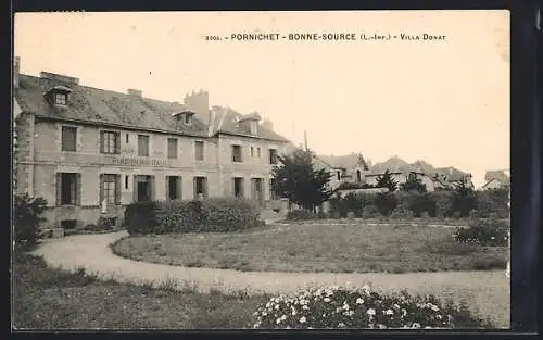 AK Pornichet, Bonne-Source, Villa Donat et jardin fleuri