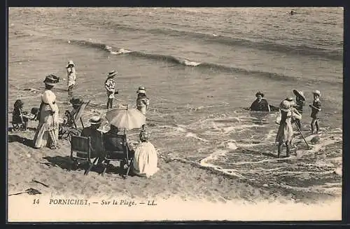 AK Pornichet, Sur la Plage