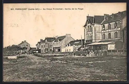 AK Pornichet, Au Vieux Pornichet, Sortie de la Plage