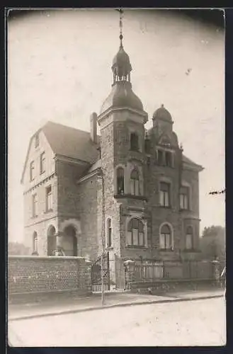 AK Bergisch Born bei Remscheid, Partie an einer Villa