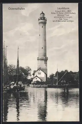 AK Osternothafen, Leuchtturm 1855-1857